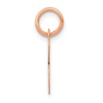 14k Rose Gold Small Script Letter B Initial Charm - Image 2