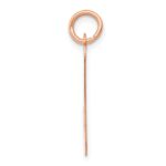 14k Rose Gold Small Script Letter J Initial Charm - Image 2