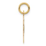 14k Medium Script Letter O Initial Charm - Image 2