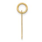 14k Medium Script Letter R Initial Charm - Image 2