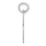 14k White Gold Medium Script Letter B Initial Charm - Image 2