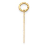 14k Large Script Letter W Initial Charm - Image 2