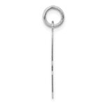14k White Gold Large Script Letter A Initial Charm - Image 2