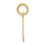 14k Small Block Letter A Initial Charm - Image 2