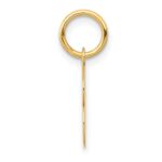 14k Small Block Letter B Initial Charm - Image 2