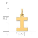 14k Small Block Letter I Initial Charm - Image 4