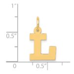 14k Small Block Letter L Initial Charm - Image 4