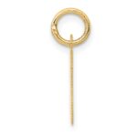 14k Small Block Letter M Initial Charm - Image 2
