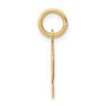 14k Small Block Letter P Initial Charm - Image 2