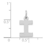 14KW Small Block Letter I Initial Charm - Image 3