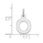 14KW Small Block Letter O Initial Charm - Image 3