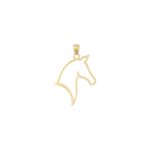 10k Horse Head Pendant - Image 3