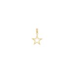 10k Cut-out Star Charm - Image 3