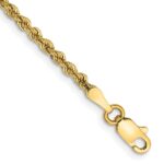 14K 2.25mm Regular Rope with Lobster Clasp Anklet