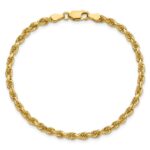 14K 3.25mm Diamond-cut Rope with Lobster Clasp Chain - Image 5