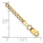 10k 2.5mm Semi-Solid Curb Link Chain - Image 5