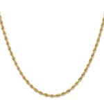 10k 3mm Semi-Solid Rope Chain - Image 2