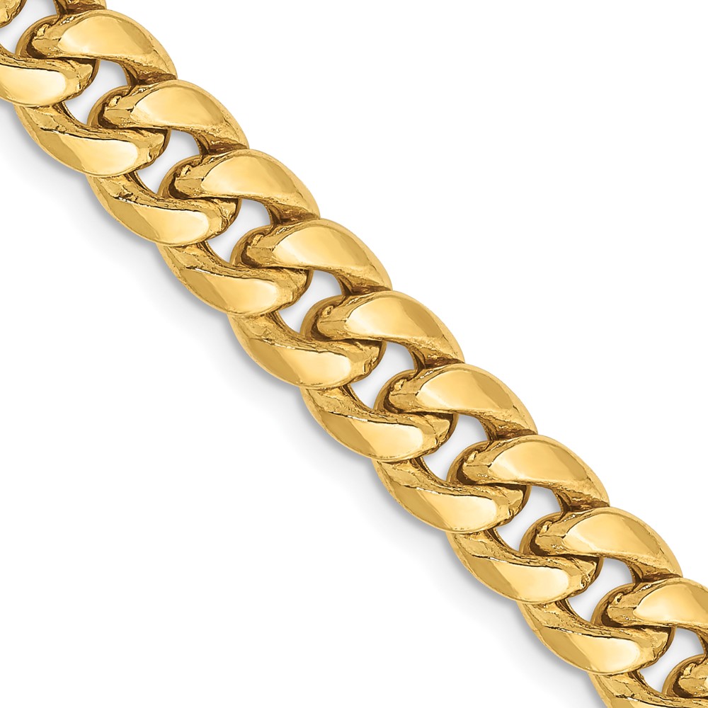 10BC155.jpg 10k 6.75mm Semi-Solid Miami Cuban Chain - Image 1
