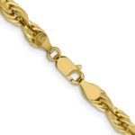 10k 4.75mm Semi-Solid Rope Chain - Image 3