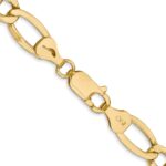 10k 7.3mm Semi-Solid Figaro Chain - Image 3