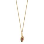 10k Tri-color Black Hills Gold Mystic Topaz Necklace - Image 2