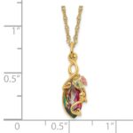 10k Tri-color Black Hills Gold Mystic Topaz Necklace - Image 3