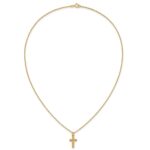 10k Tri-Color Black Hills Gold Cross Necklace - Image 5