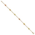 10k Tri-color Gold Black Hills Roses Bracelet - Image 2