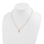 10k Tri-Color Black Hills Gold Hummingbird Necklace - Image 4