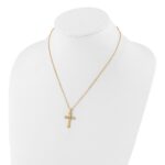 10k w/12K Accents Black Hills Gold Cross 18IN Necklace - Image 3