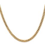 10K 4.3mm Solid Miami Cuban Chain - Image 2