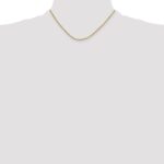 10k 2mm Semi-solid D/C Rope Chain - Image 4