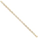 10k Polished Oval Link Bracelet - Image 2