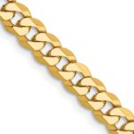 10k 4.75mm Flat Beveled Curb Chain