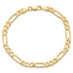 10k 5.25mm Fancy Polished Link Bracelet - Image 3