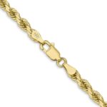 10k 4mm Diamond-cut Rope Chain - Image 3