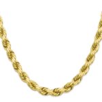 10k 8mm Diamond-cut Rope Chain - Image 2