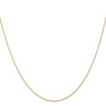 10k .6 mm Carded Cable Rope Chain - Image 2