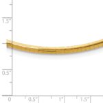 10k 3mm Domed Omega Necklace - Image 4