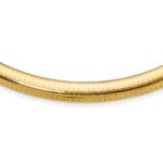 10k 8mm Domed Omega Necklace