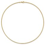 10k Yellow Gold 1.4mm Round Omega - Image 2