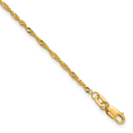 10k 1.7mm Singapore Chain
