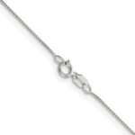 10k White Gold .5mm Box Chain - Image 3