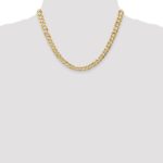 10K 6.75mm Open Concave Curb Chain 10K - Image 4