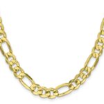 10k 8.75mm Concave Open Figaro Chain - Image 2