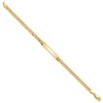 10k Flat Curb Link ID Bracelet - Image 2