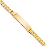 10k Flat Curb Link ID Bracelet