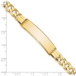10k Flat Curb Link ID Bracelet - Image 3