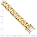 10k 10.2mm Hand-polished Fancy Link Bracelet - Image 2