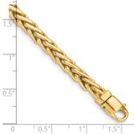 10k 4.4mm Hand-polished Flat-Edged Woven Link Bracelet - Image 3